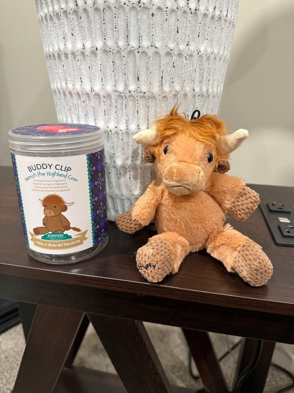 Hamish the Highland Cow Scentsy Buddy Clip - Vanilla Bean Buttercream